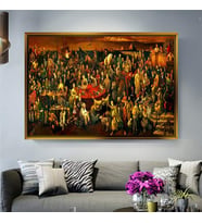 Altın Çerçeveli dekoratif tablo a991 (Gold)