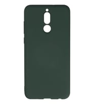 Mate 10 Lite Kılıf Nano içi Kadife Silikon - Koyu Yeşil