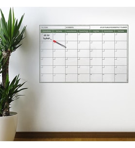 Manyetik Yapışkanlı Bir Aylık Program Planlayıcı Takvim 85x56 cm (5343)