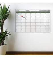 Manyetik Yapışkanlı Bir Aylık Program Planlayıcı Takvim 85x56 cm (5343)