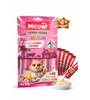 Tavuklu ve Keçi Sütlü Yavru Kedi Krema Ödül Maması 6 x 12 gr