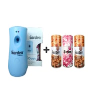 Garden Oda Kokusu Freshmatik, Otomatik Sprey Makine +Gizemli Doğu Bubble Gum Yedek Sprey 260 ml Air Freshener + Otomatik Sprey Yedeği Oda Spreyi Gizemli Doğu Bubble Gum 260 ml x 3 Adet