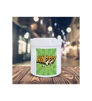 Happy Yazılı Küllük Pop Art Baskılı Kül Tablası K-114