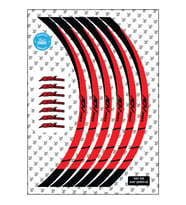 Grippatch Honda ADV350 Uyumlu Jant Şeridi - Kırmızı / Siyah