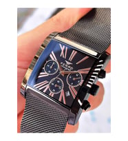 NS.FR101-R13 Ferro İç Fonksiyonları Aktif Chronograph 30 Mt Suya Dayanıklı Erkek Kol Saati (Gri)