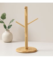 Bambu Ahşap Bardak ve Fincan Askısı 35x60 cm