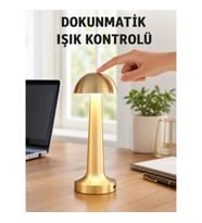 Mey İthalat® Modern Tasarım Şarjlı Masa Lambası – 1800 mAh Batarya Yeni Nesil