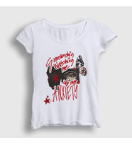 Presmono Kadın Beyaz Somebody's Watching Me Doechii T-Shirt 545159tt