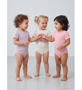 Minidamla Kısa Kol Basic 3'lü set 1-18 Ay Çıtçıtlı Badi - Mavi