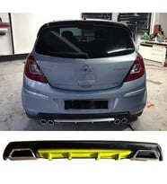 Opel Corsa D Sarı Difüzör Çiftli Kare Egzoz Görünümlü D Tip Difizör