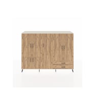 Hyperion Dolap 12 Raflı 2 Çekmeceli 7 Kapaklı 220x44x163 Aytaşı-Çam