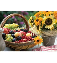 1000 Parça Fruit And Sunflower Puzzle - Koleksiyonluk Yapboz