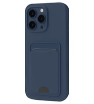 Newface Apple iPhone 16 Plus Kılıf Kelvin Kartvizitli Silikon - Lacivert