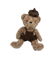 Sevimli Kıyafetli Ayi Peluş Oyuncak 40 Cm Hediyelik Uyku Arkadaşı (Çok Renkli)