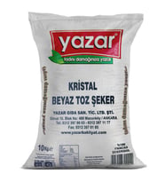 Yazar Kristal Toz Şeker 10 Kg.