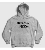 Presmono Unisex Gri Logo Depeche Mode Kapüşonlu Sweatshirt 140777tt (Gri)