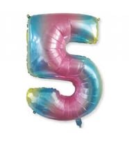FOLYO BALON RAKAM 5 40 İNC RENGARENK PK:1-1-