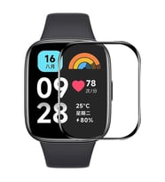 Sneezy Xiaomi Redmi Watch 3 Active İle Uyumlu Polymer Temperli Nano 0.5 mm Watch Ekran Koruyucu (Şeffaf)