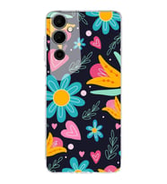PrintiFy Tecno Pova Neo 2 ile Uyumlu Retro Color 1  Kamera Korumalı Şeffaf  Kılıf