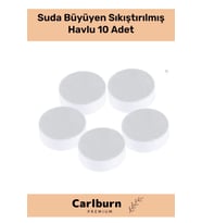 Premium Seri Tek Kullanımlık Kamp Seyahat Taşınabilir Suda Büyüyen Sıkıştırılmış Havlu 10 Adet
