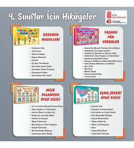 Ata 4.Sınıflar İçin Hikayeler (40 Kitap) (Beyaz)