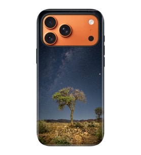 iPhone 17 Pro Velvet Kılıf Lansman İçi Kadife Temalı Desenli Silikon Yıldızların Altında