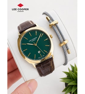 Lee Cooper Deri Kordon Takvimli Kadran 2 Yıl Garantili 5 Atm Suya Dayanıklı Erkek Kol Saati 8248.172