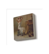 Banyo Sonrası (Theodore Jacques Ralli, 1901) Baskılı Taş Magnet 5X5