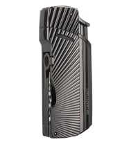Quantoro Tek Torch Pürmüz Delicili/İğneli Gunmetal Metal Puro Çakmağı - TRZ1187