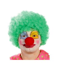 Yeşil Renk Kıvırcık Afro Palyaço Seti