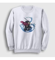 Presmono Unisex Beyaz Water Giyu Tomioka Anime Demon Slayer Kimetsu No Yaiba Sweatshirt 298801tt