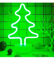 Çam Ağacı Tasarımlı Neon Led  Lamba 30x19 cm