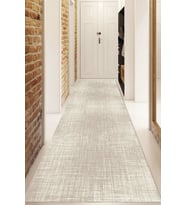 Dijital Baskılı Kaymaz Taban Yıkanabilir Modern Yolluk Ve Koridor Halısı NDU-HT-562 (Krem)
