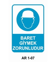İŞ GÜVENLİĞİ UYARI LEVHASI 1 ADET PVC 21 X 29CM