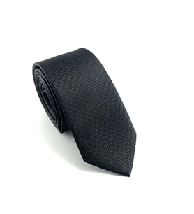 PİERRONİ Siyah Desenli Slim Kravat P0407