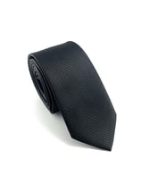 PİERRONİ Siyah Desenli Slim Kravat P0407