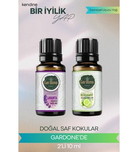 Lavanta + Bergamot ( Oda Kokusu Aroma Terapi Buhurdanlık / Difüzör Yağı ) Set 2 Adet x 10 ML