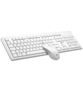 Lecoo Cm101 Usb Kablolu Türkçe Q Klavye - Mouse Set Beyaz
