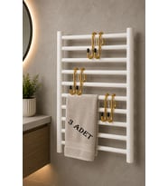 Teknor 3'lü Set Havlupan Askısı Pratik Havlu Askısı 10x5 cm