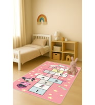 Modern Dijital Baskı Kaymaz Taban Çocuk ve Genç Odası Halısı H0949