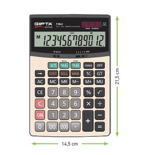 Gıpta Hesap Makinesi Masa Üstü 12 Hane F3042