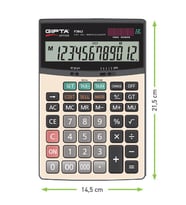 Gıpta Hesap Makinesi Masa Üstü 12 Hane F3042