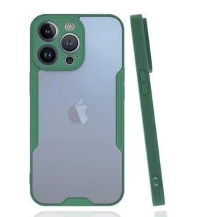 Newface Apple iPhone 14 Pro Max Kılıf Platin Silikon - Yeşil