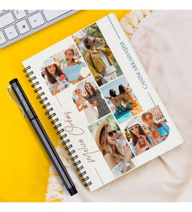 Arkadaşa Hediye Fotoğraflı Defter ve Kalem