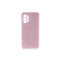 Samsung Galaxy A72 Uyumlu Kılıf Zore Shining Silikon (Rose Gold Altın)