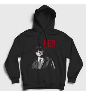 Presmono Unisex Siyah Red The Blacklist Kapüşonlu Sweatshirt 183817tt