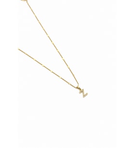 Xuping Gold Renkli, Zirkon Taşlı Z Harfi Kolyesi - 45 cm (Anti-Alerjik)