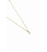 Xuping Gold Renkli, Zirkon Taşlı Z Harfi Kolyesi - 45 cm (Anti-Alerjik)