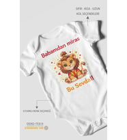Babadan miras bu sevda Kısa Kollu Bebek Body