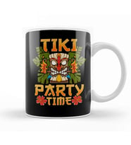 Adorable & Cute Tiki Party Time Island Luau Kupa Bardak Porselen